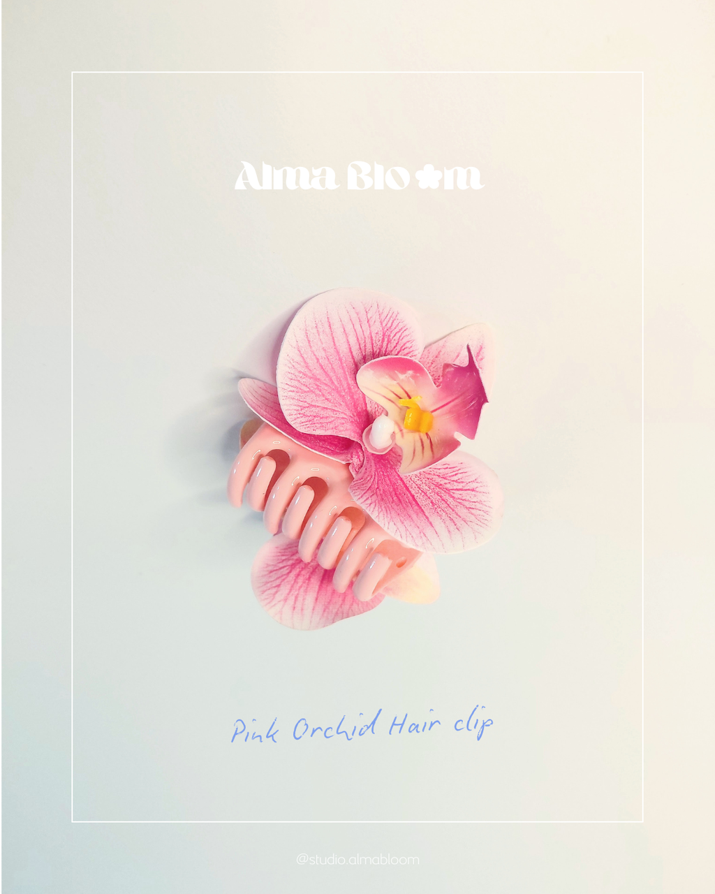 SS26 Collection - Mini Pink Orchid hair clip