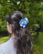 SS26 Collection - Mini Blue Poppies hair clip