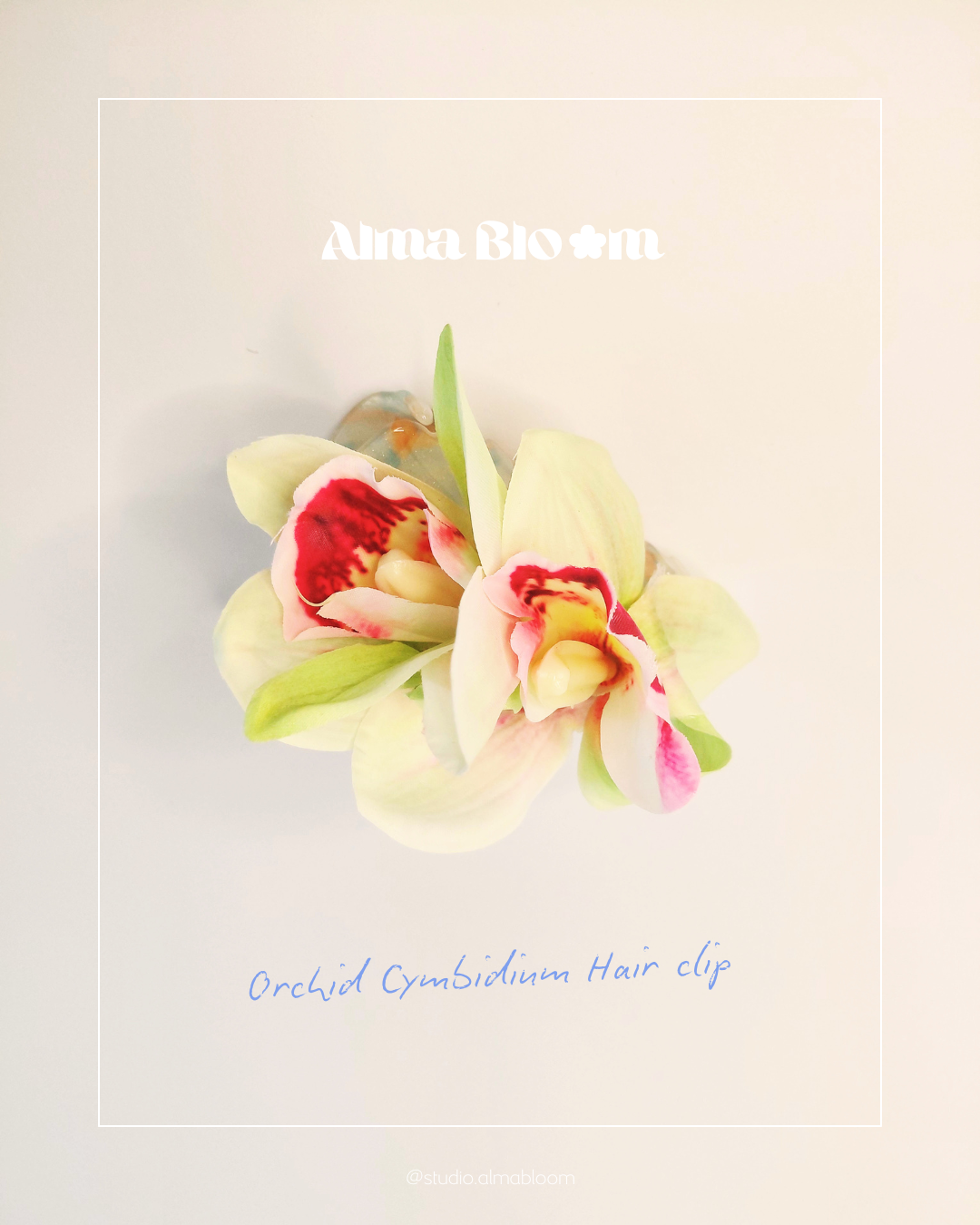 SS26 Collection - Orchid Cymbidium hair clip