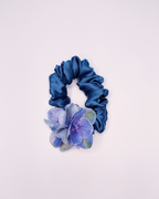 SS26 Collection - Flower Scrunchie S - Blue Hydrangeas