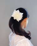 SS26 Collection - Flower Scrunchie S - White Flowers