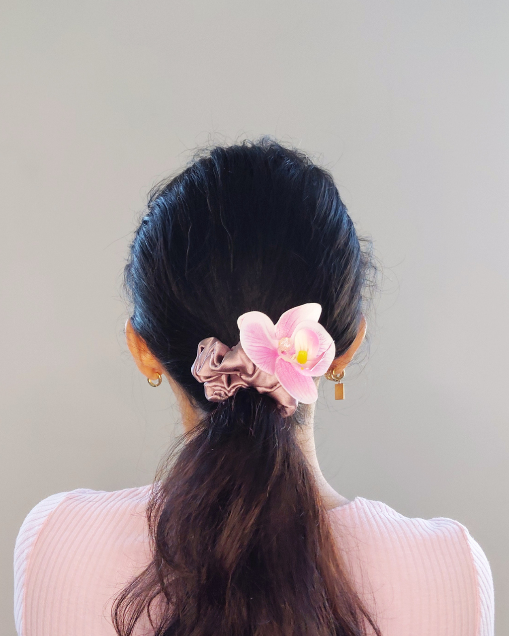 SS26 Collection - Flower Scrunchie S - Pink Orchid
