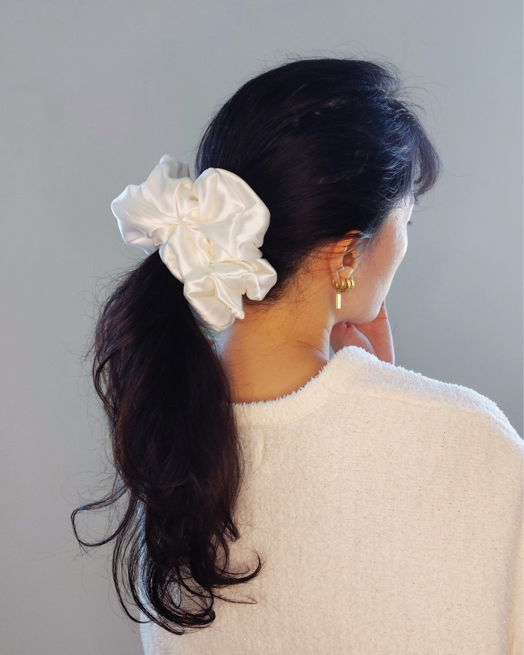 SS26 Collection - Scrunchie XL White