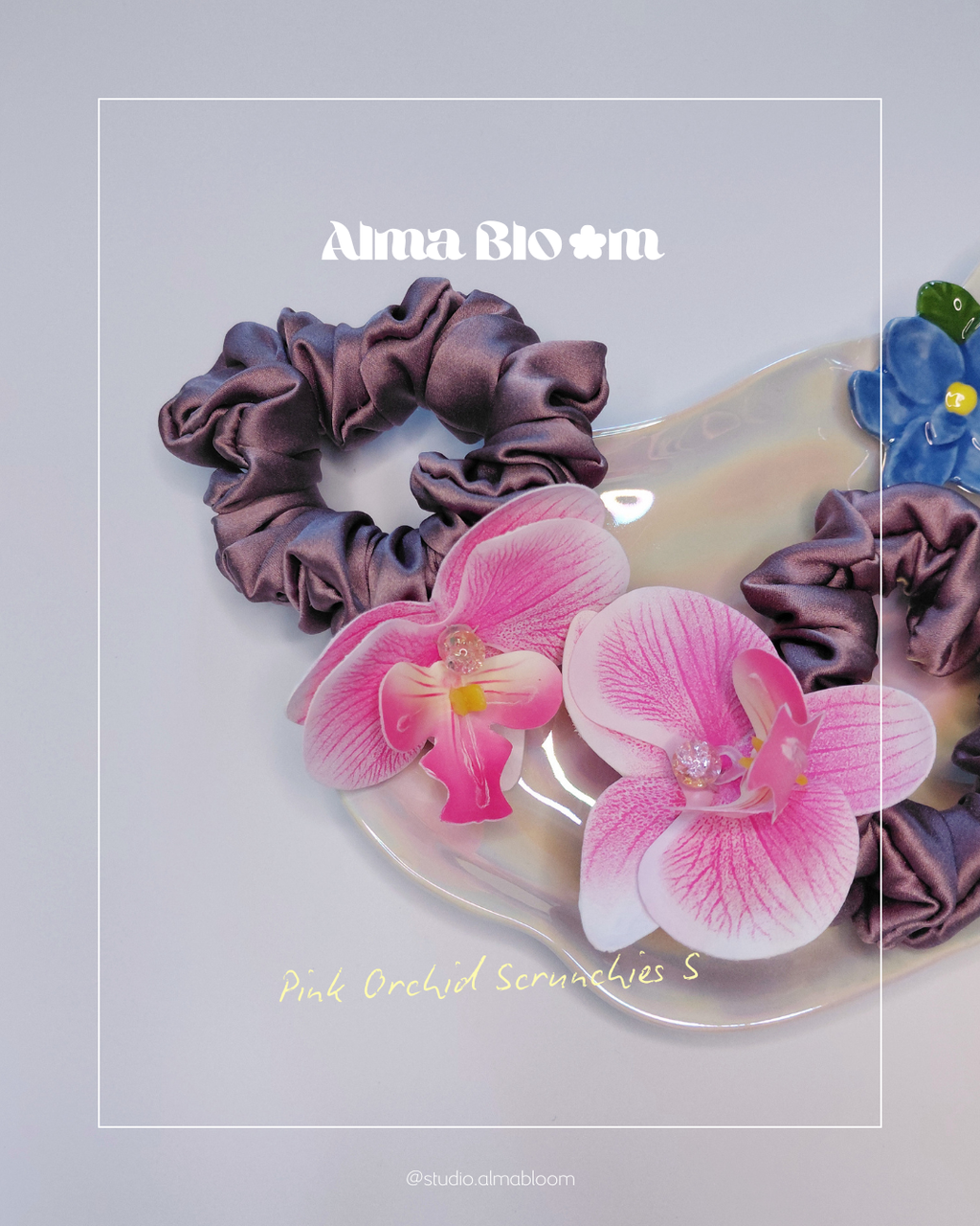 SS26 Collection - Flower Scrunchie S - Pink Orchid