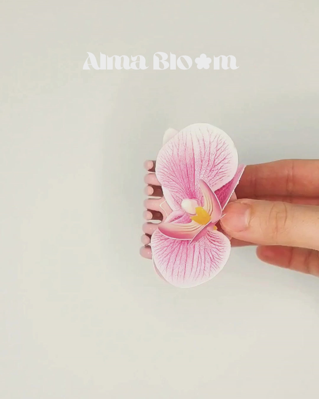 SS26 Collection - Mini Pink Orchid hair clip