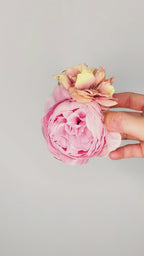 SS26 Collection - Peony Flower Bouquet hair clip M